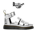 ドクターマーチン サンダル レディース Dr.Martens ドクターマーチン CLARISSA クラリッサ メタリック レザー ストラップサンダル 26687972 シルバー レディース