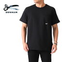 DENHAM デンハム シザーロゴ 刺繍 胸ポケット Tシャツ AMERICANA DENHAM TEE HCJ 半袖Tシャツ メンズ