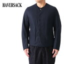 HAVERSACK ハバーサック リバーシブル ウール ノーカラー キルトジャケット 471822 中綿ジャケット メンズ