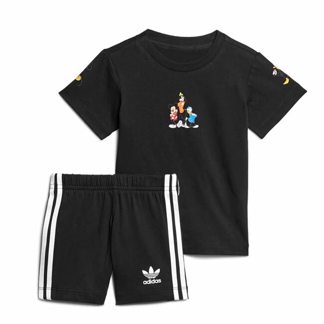 楽天Golden Stateadidas アディダスオリジナルス ディズニー コラボ ミッキー Tシャツ&ショーツ セットアップ H20322 キッズ ベビー ギフト プレゼント