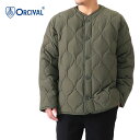 ORCIVAL オーシバル キルトダウン ノーカラージャケット OR-A0089 NSY カラーレス ブルゾン メンズ