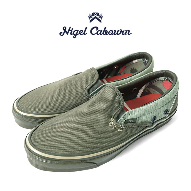 楽天Golden State[TIME SALE] Nigel Cabourn × VANS VAULT ナイジェルケーボン バンズボルト OG ClASSiC Slip-ON lX スリッポン スニーカー 9TA コラボ シューズ メンズ レディース