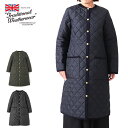 Traditional Weatherwear トラディショナルウェザーウェア ARKLEY LONG アークリー ロング キルティング カラーレスコート ノーカラー レディース