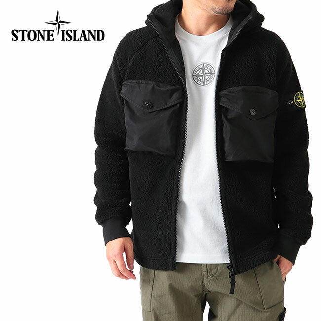 ストーンアイランド Stone Island ストーンアイランド コットンパイル ボア フードジャケット 751560134 パーカー メンズ