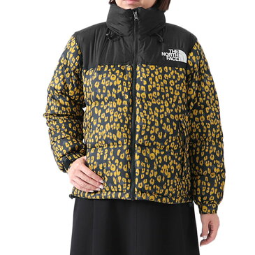 THE NORTH FACE ノースフェイス レオパード柄 ダウンジャケット NDW92161 ヒョウ柄 ヌプシジャケット レディース