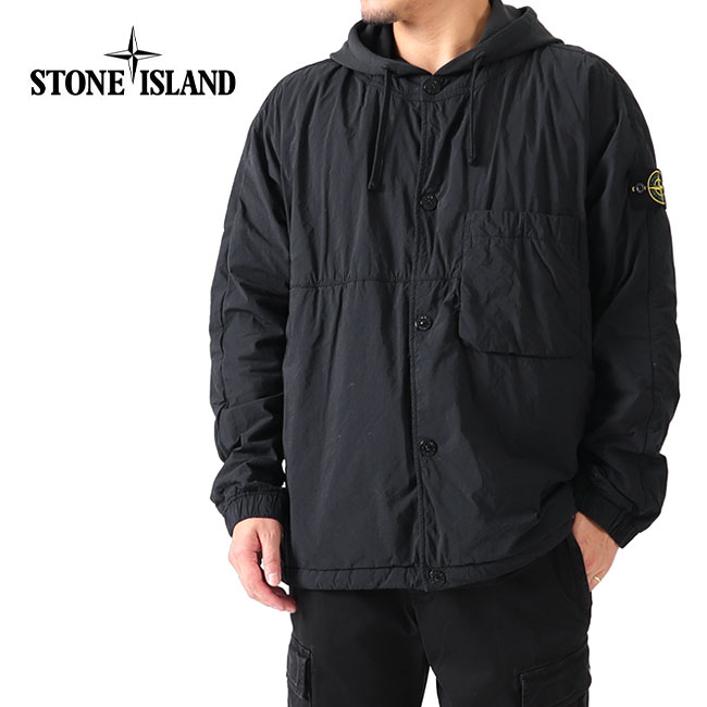 ストーンアイランド Stone Island ストーンアイランド ガーメントダイ ロゴパッチ フード付き ライトジャケット 751510403 中綿ジャケット メンズ