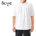 Scye サイ コットンピケ 鹿子 ヘンリーネック ロゴTシャツ 5122-21712 半袖Tシャツ メンズ