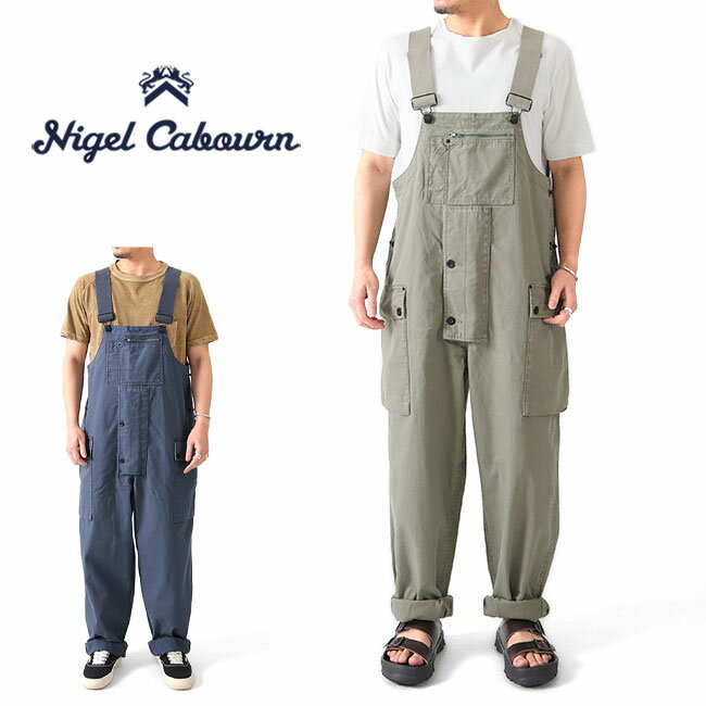 Nigel Cabourn ナイジェルケーボン LYBRO ライブロ コットンヘリンボーン P-70 ネイバル ダンガリー 80441350550 オーバーオール