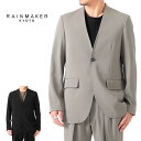 RAINMAKER レインメーカー シングルブレスレッド ノーカラージャケット RM222-007 カラーレスジャケット メンズ