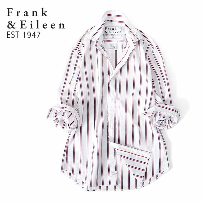 Frank&Eileen フランク&アイリーン FINBAR RNS フィンバー ストライプシャツ 3520700109 長袖シャツ メンズ