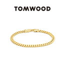 TOMWOOD トムウッド Curb Bracelet L Gold ゴールド カーブ ブレスレット 100254 金 喜平 ギフト プレゼント メンズ レディ...