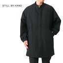 STILL BY HAND スティルバイハンド フィッシュテール ミリタリー シンサレート キルトコート CO02223 黒 ノーカラーコート メンズ