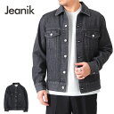 Jeanik ジーニック 3rdタイプ ワンウォッシュ ブラックデニムジャケット JEANIK0103W JEANIK0103WB Gジャン メンズ