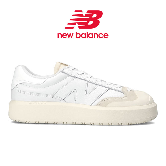 ニューバランス レザースニーカー メンズ New Balance ニューバランス CT302OB ボリュームソール レザー スニーカー 白 厚底 シューズ メンズ レディース