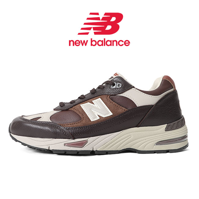 New Balance ニューバランス UK製 M991GBI レザー スニーカー ブラウン シューズ メンズ