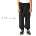 SALE White Mountaineering BLK ホワイトマウンテニアリング ワイド カーゴ ジョガーパンツ BK2371402 黒 メンズ