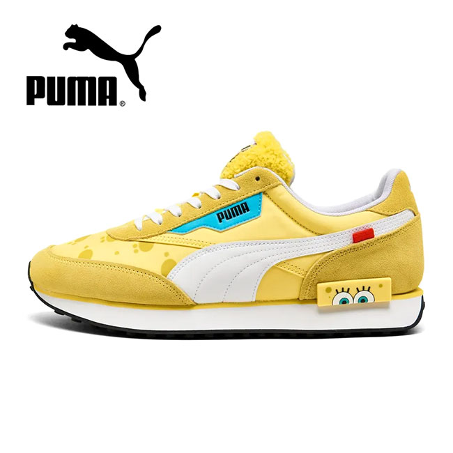 TIME SALE PUMA × SPONGEBOB プーマ スポンジボブ コラボ FUTURE RIDER フューチャーライダー スニーカー 391970-01 黄 イエロー シューズ メンズ レディース