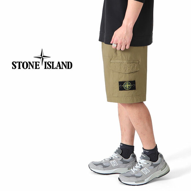 Stone Island ストーンアイランド バミューダ イージー カーゴショーツ 7815L1003 黒 ショートパンツ メンズ