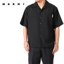MARNI マルニ トロピカルウール オープンカラー ボーリングシャツ CUMU0213A0 TW839 00B99 開襟 半袖シャツ メンズ
