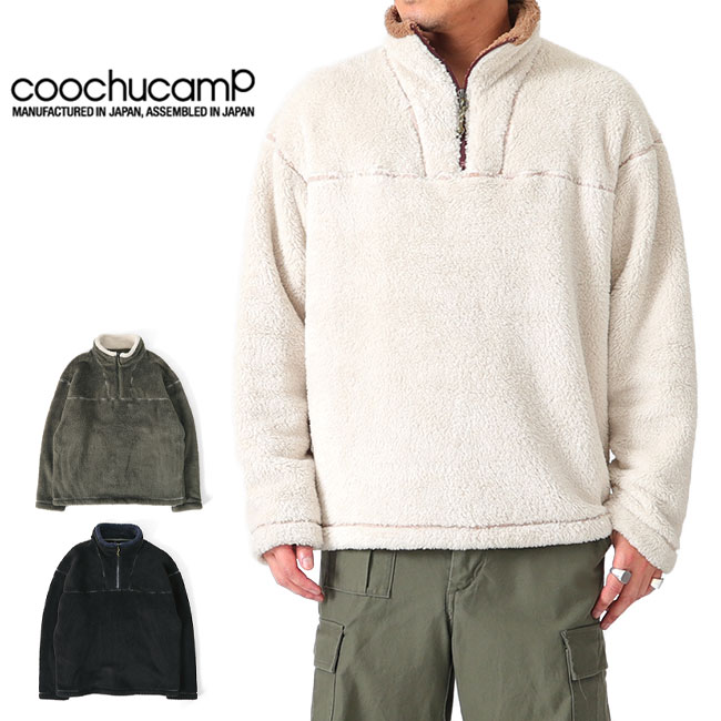 COOCHUCAMP クーチューキャンプ ハッピーフリース ハーフジップ プルオーバー フリースセーター メンズ レディース