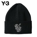 Y-3 ワイスリー ロゴ ニットキャップ IP1857 黒 ニット帽 ビーニー 帽子 メンズ レディース ギフト プレゼント **