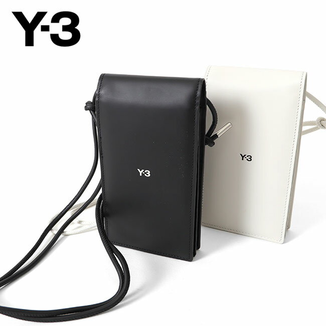 Y-3 ワイスリー ミニロゴ ショルダーポーチ カード & フォンケース IJ9903 IJ9902 黒 白 スマホケース ギフト プレゼント