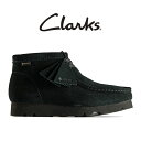 CLARKS クラークス Wallabee BT GTX ワラビーブーツ ゴアテックス スエードレザー モカシンシューズ 26168586 黒 スニーカー レディース