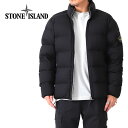 Stone Island ストーンアイランド ナイロンサテン ガーメントダイ スタンドカラー ダウンジャケット 791544028 黒 メンズ