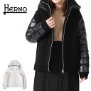 ヘルノ [TIME SALE] HERNO ヘルノ Canarino ウール×ナイロンウルトラライト フード付き ウールジャケット PI00111DR-33381+12017 ダウン レディース