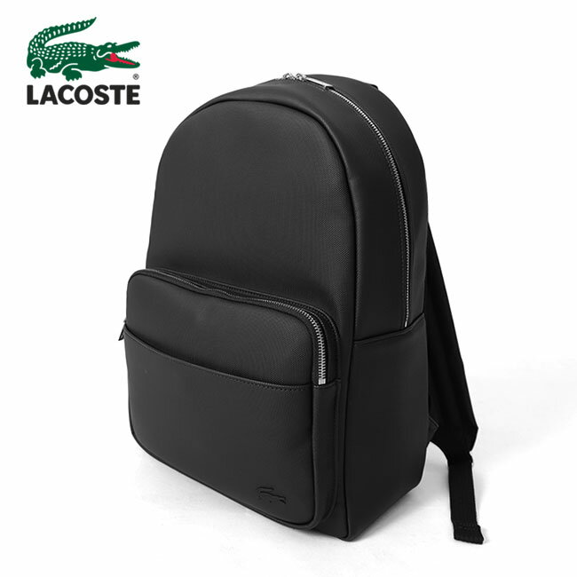 ラコステ バッグ メンズ LACOSTE ラコステ クラシック ポケット バックパック NH4430HC 黒 リュック デイバッグ ギフト プレゼント