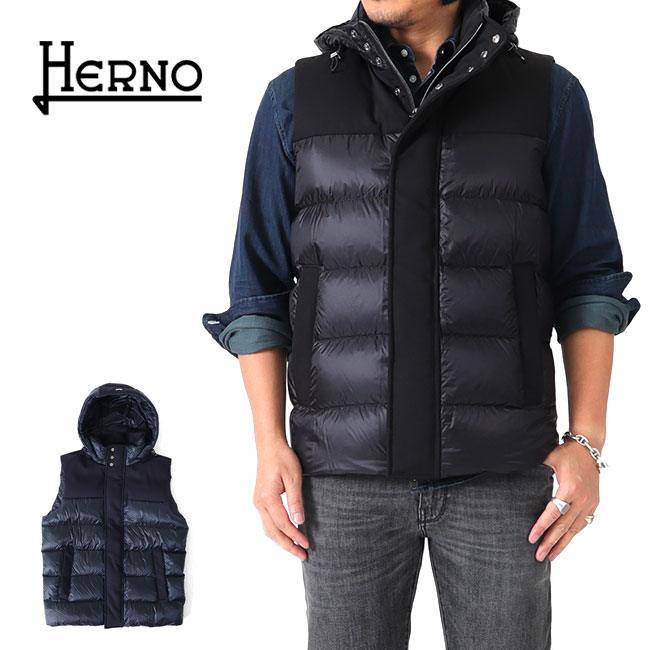 楽天市場】Herno ベスト(カラーネイビー)(メンズファッション 楽天市場】Herno ベスト(カラーネイビー)(メンズファッション