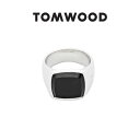 TOMWOOD トムウッド Cushion Polished Black Onyx クッション ポリッシュ ブラックオニキス リング 100369 指輪 シルバ...