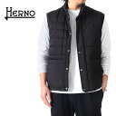 HERNO ヘルノ スタンドカラー キルティングベスト PI001111U-12456 撥水加工 インナーベスト メンズ