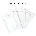 楽天Golden StateMARNI マルニ オーガニックコットン 3P パックTシャツ HUMU0223X3 UTCZ68 3枚入り 白 半袖Tシャツ メンズ レディース