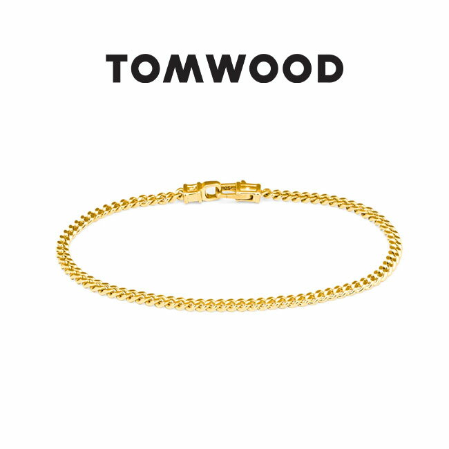 TOMWOOD トムウッド Curb Bracelet M Gold ゴールド チェーンブレスレット 100258 金 メンズ レディース ギフト プレゼント