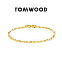 TOMWOOD トムウッド Curb Bracelet M Gold ゴールド チェーンブレスレット 100258 金 メンズ レディース ギフト プレゼント