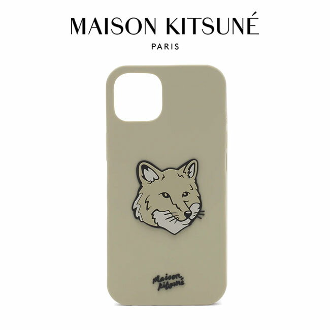 メゾンキツネ スマホケース メンズ Maison Kitsune メゾンキツネ フォックスヘッド シリコン アイフォンケース LM05604AP0002 iPhone15 ギフト プレゼント