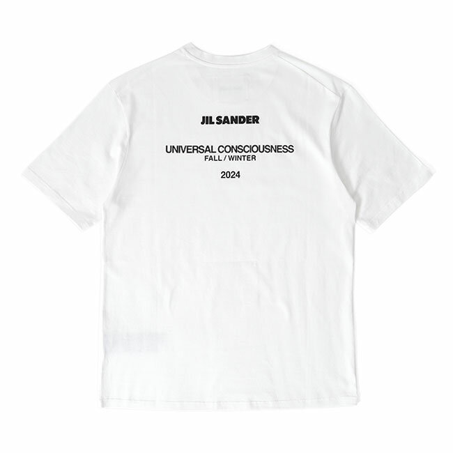 JIL SANDER ジルサンダー 2024FW バックロゴ Tシャツ J22GC0189 J46219 ホワイト 白 メンズ レディース