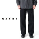 MARNI マルニ ストレート ブラックジーンズ PUJU0021A0 UTC418 ストレッチ ジーパン デニム メンズ