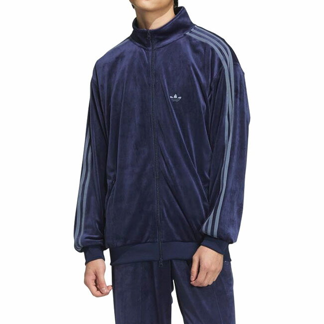 adidas アディダスオリジナルス ベッケンバウアー ベロア トラックトップジャージ JM2269 ネイビー メンズ レディース