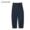 LEMAIRE ルメール インディゴデニム ツイスト ベルテッドパンツ PA326 LD068 ジーンズ ジーパン メンズ
