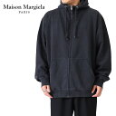 Maison Margiela メゾンマルジェラ オーバーサイズ エンブロイダーロゴ ジップアップ スウェットパーカー S50HG0046 S25520 メンズ