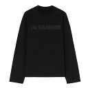 JIL SANDER ジルサンダー ロゴ ロンT J21GC0167 J20243 長袖Tシャツ 黒 ブラック メンズ