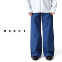 MARNI マルニ レッドリボンベルト付き ローライズジーンズ PUJU0019A1 USCU83 ジーパン メンズ