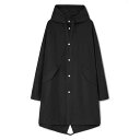 JIL SANDER WARDROBE ジルサンダー ワードローブ バックロゴ フィッシュテールパーカー J23AA0008 J45026 モッズコート 黒 ブ...