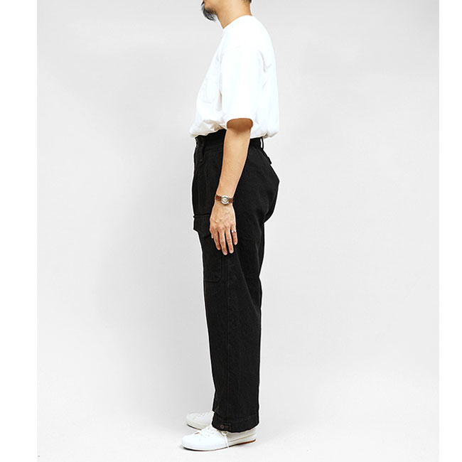 Nigel Cabourn ナイジェルケーボン 50s BRITISH ARMY PANT ブリティッシュアーミーパンツ ブラックデニム 80500050031 ジーンズ 黒 メンズ