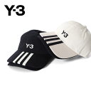 Y-3 ワイスリー 3ストライプス ダブルブリム キャップ JM9041 JN7183 帽子 メンズ レディース