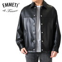 EMMETI エンメティ AMADEUS アマデウス レザーコーチジャケット SP LAMB SKIN NAPPA レザージャケット 黒 メンズ