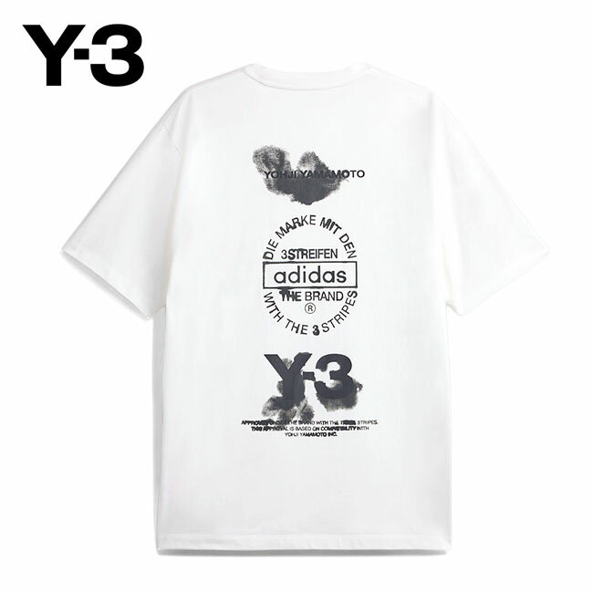 【Y-3】ブラッシュ ストローク ロゴ Tシャツ ‐2色 *送料込 楽天市場】y-3 ワイスリー(カラーホワイト)(メンズ