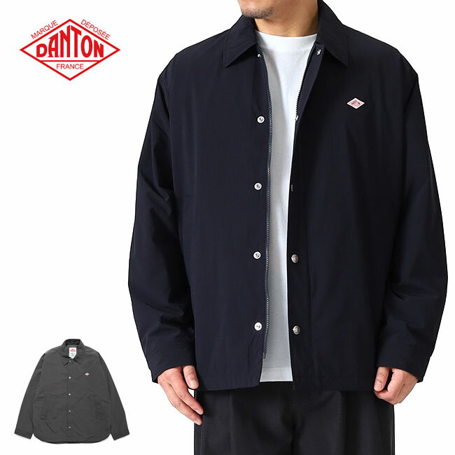 DANTON ダントン ピーチタフタ インサレーション コーチジャケット DT-A0716 PNT 中綿 メンズ